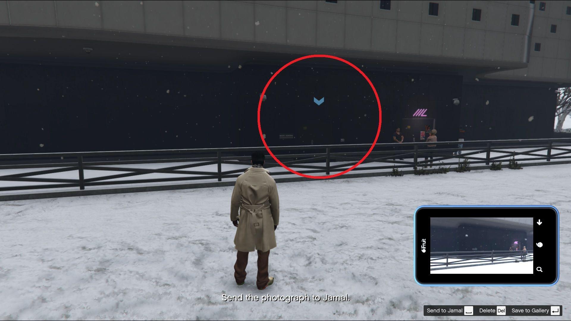 The waste disposal point of interest.