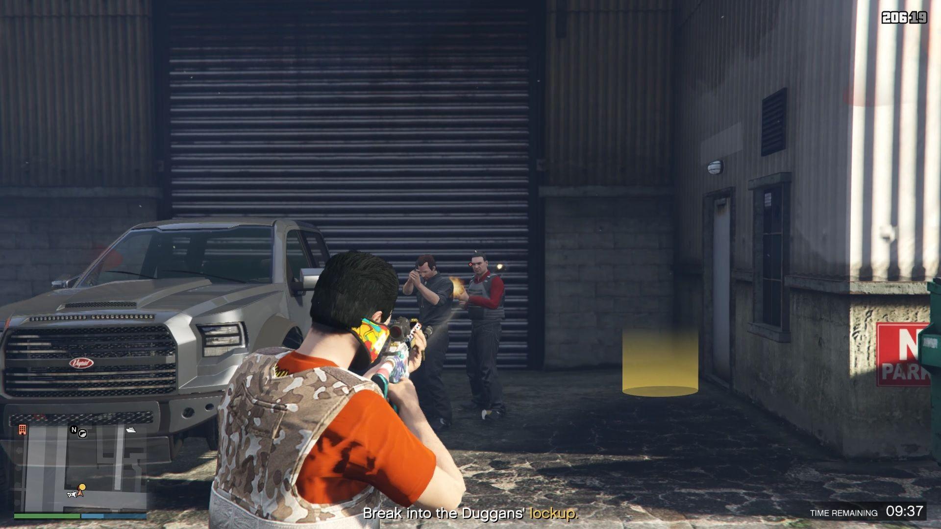 Take them out and enter the lockup.