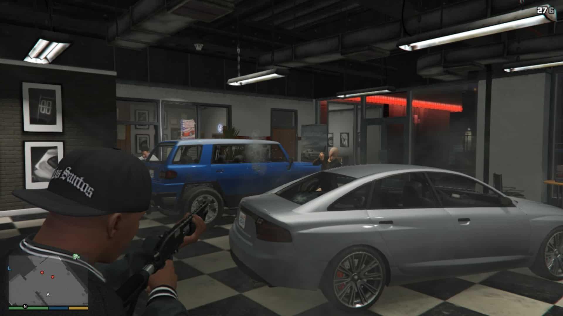 Thugs attacking the Protagonist (Franklin)