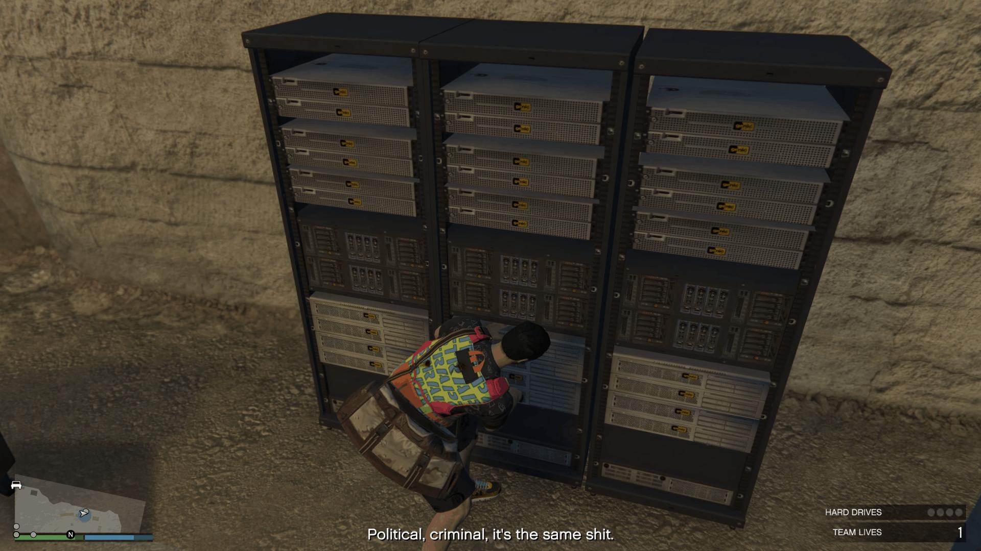 Stealing the hard drive