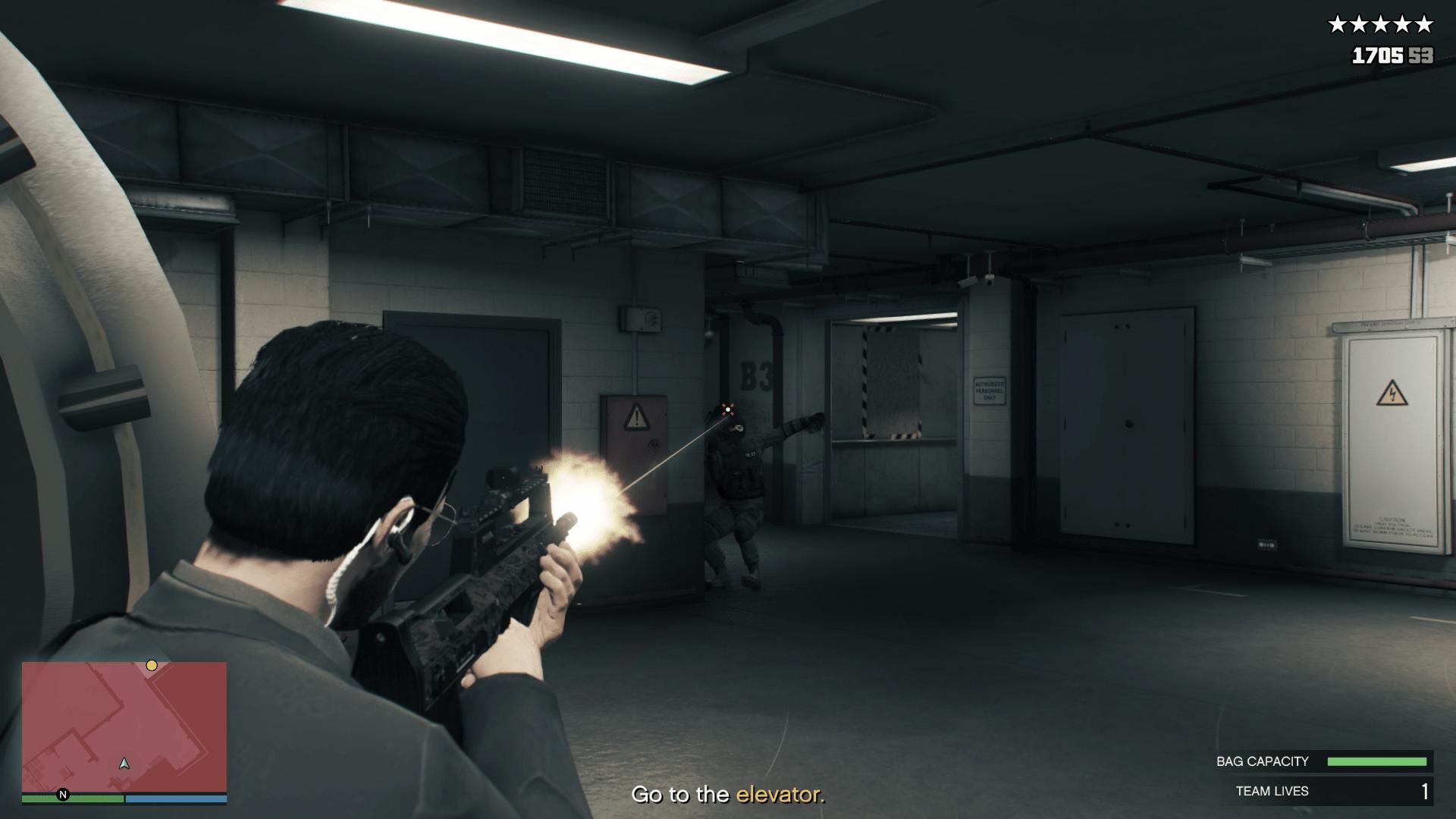 Eliminating the guard next to the elevator