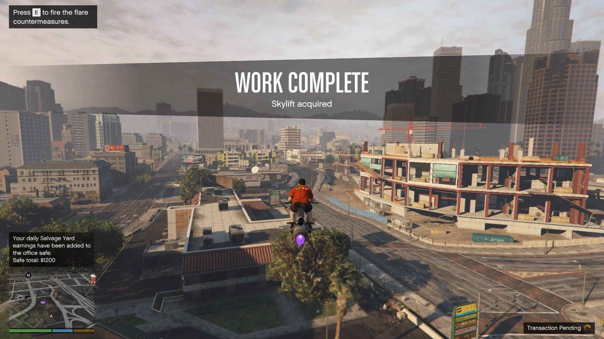 Once delivered, leave the area to complete the mission.