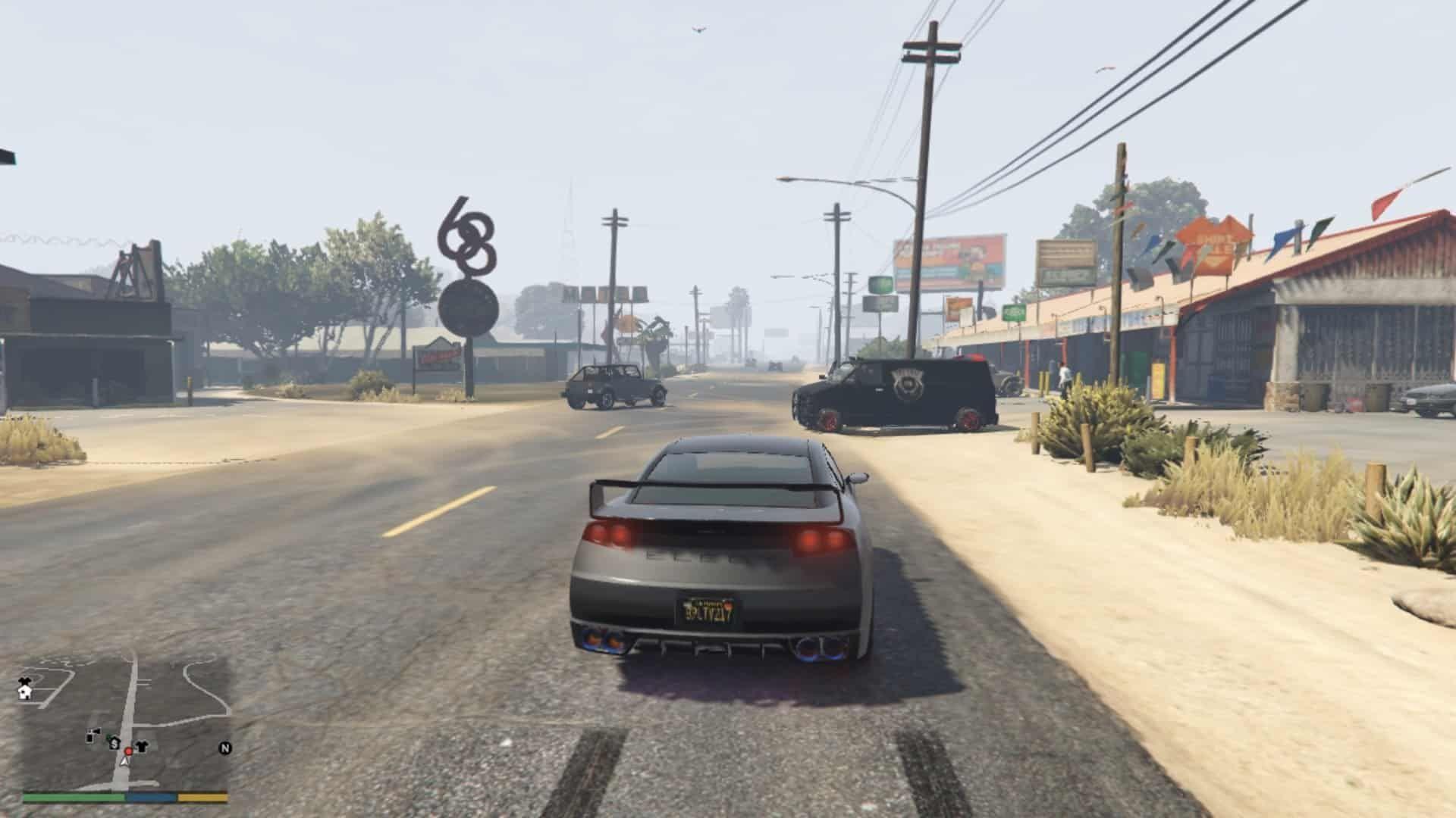 Lost MC members speeding away in their club van after robbing the ma