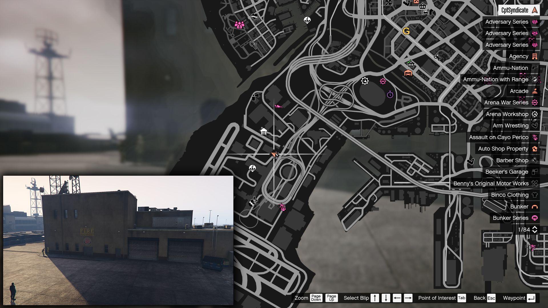 Los Santos International Airport Fire Station Location.