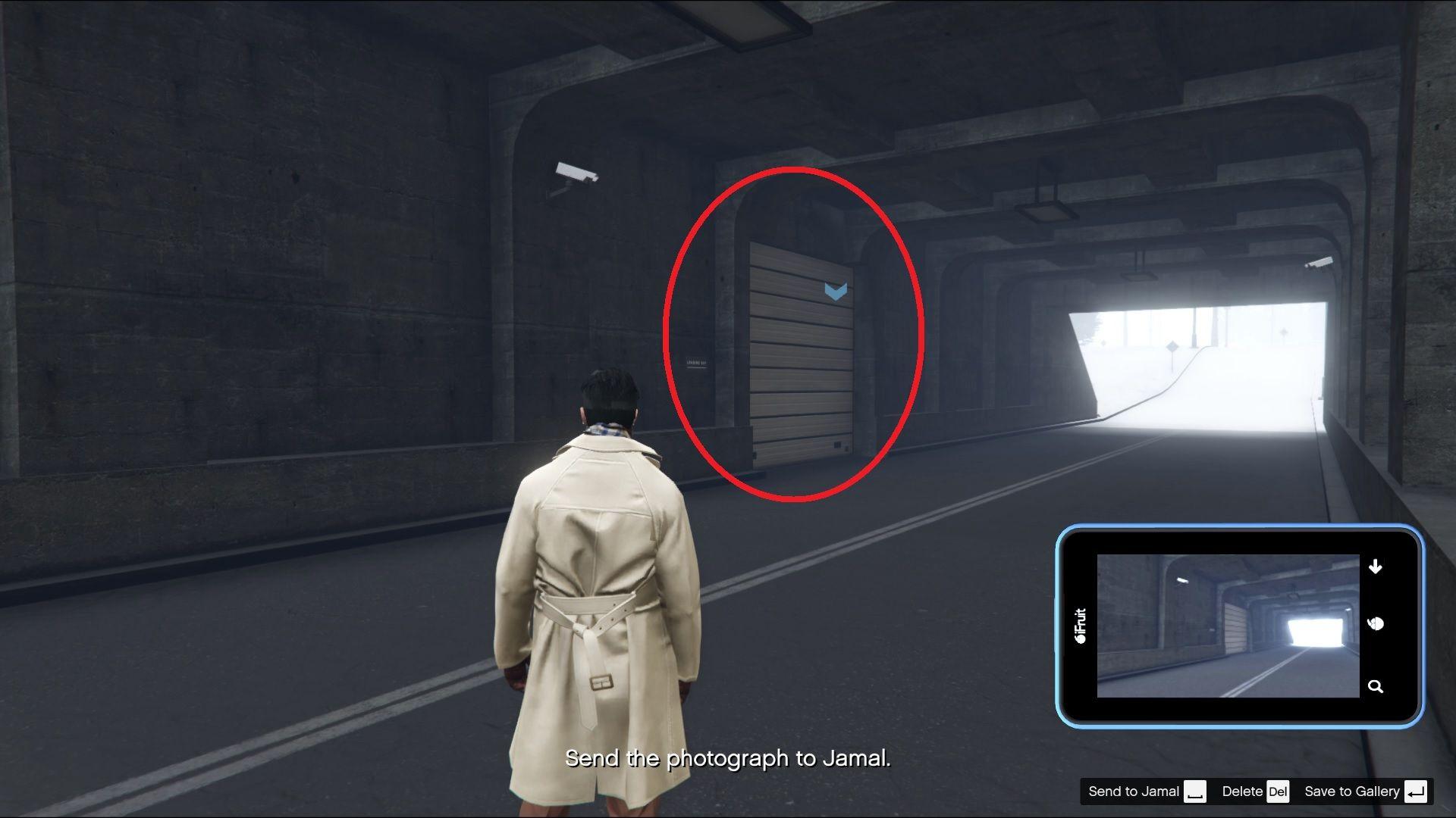 Security tunnel exit point of interest.