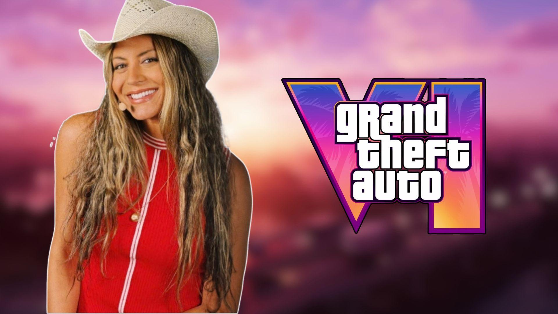 Alexis Morgan hosts a 2K show, so a Take-Two cross-promo GTA 6 copy is plausible, if unverified.