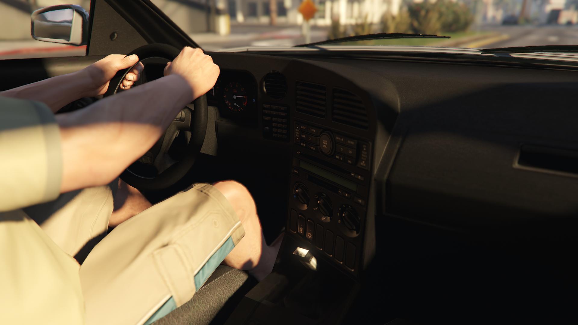 Interior of the Karin Intruder as seen in GTA 5.