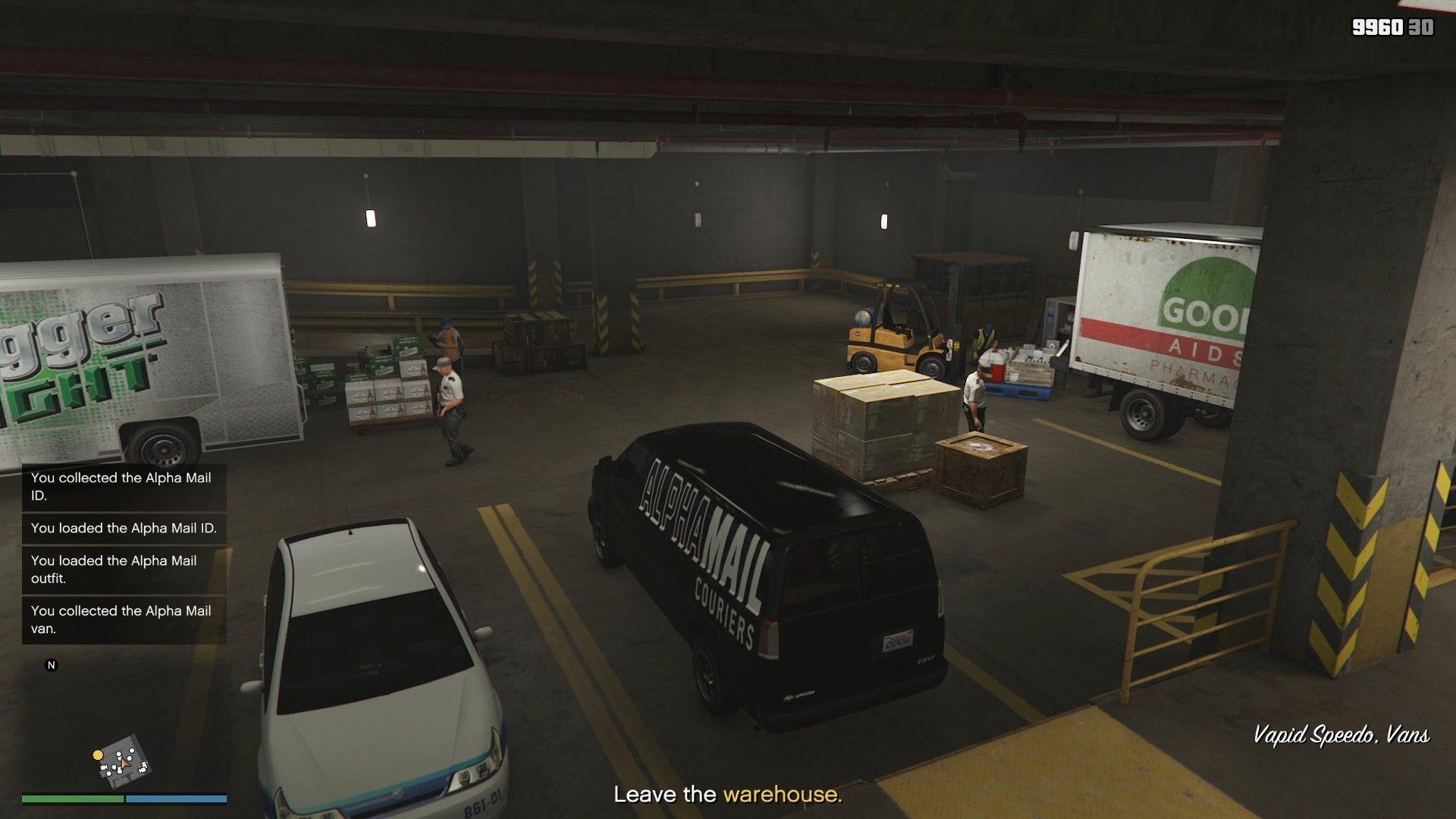 Alpha Mail van containing all the needed equipment.