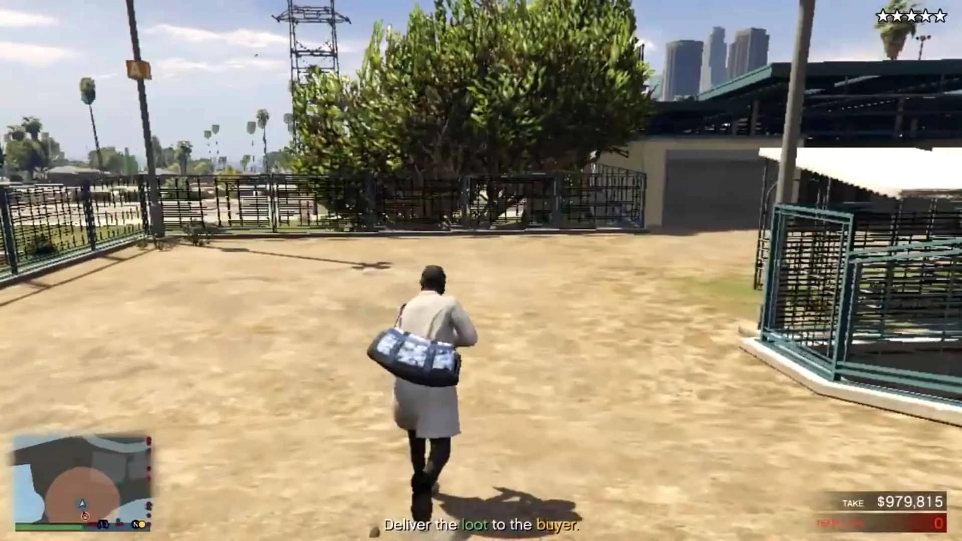 Heading towards the fence