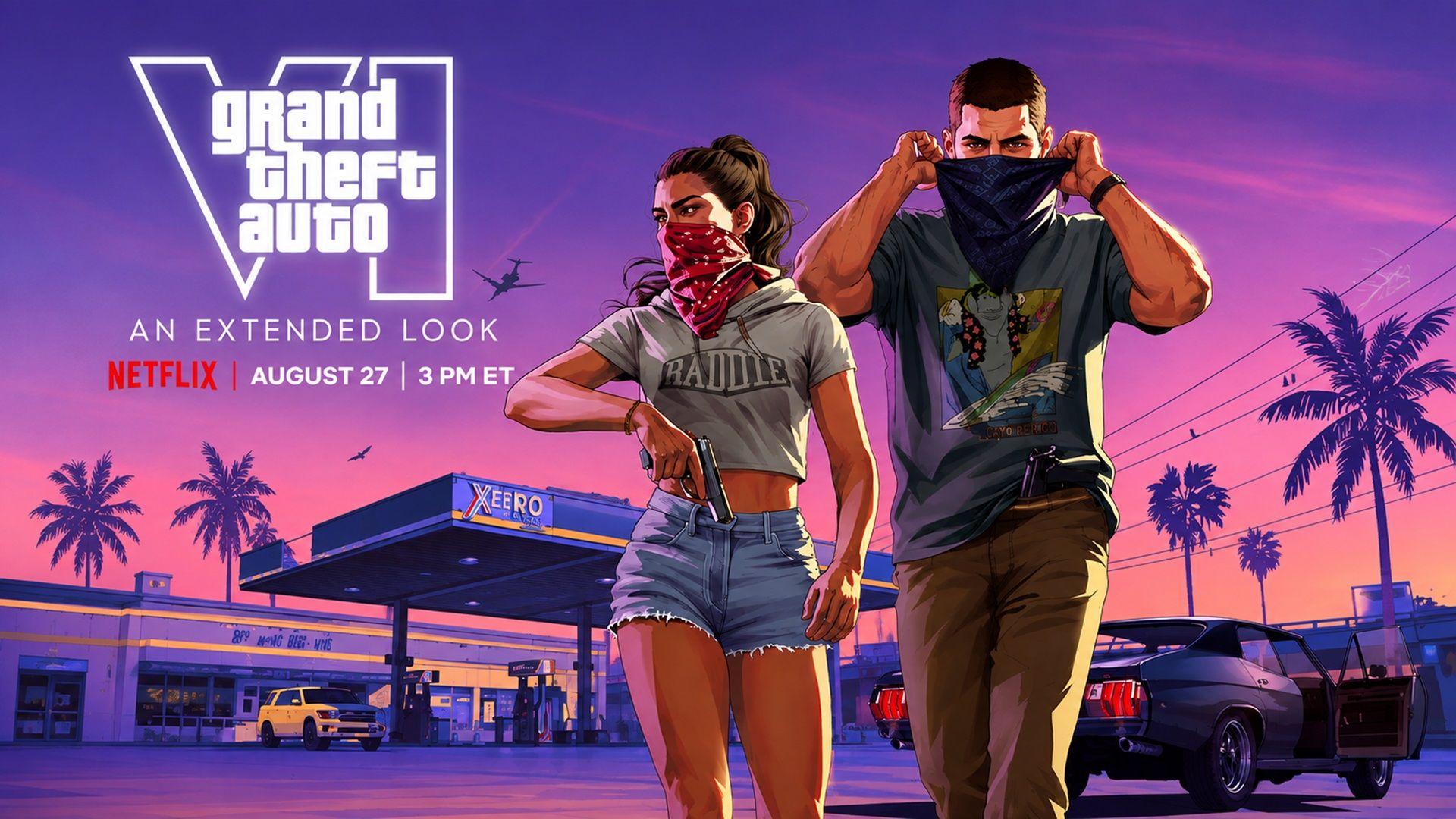 Rockstar Games to Debut "Extended Look" at GTA 6 on Netflix on August 27