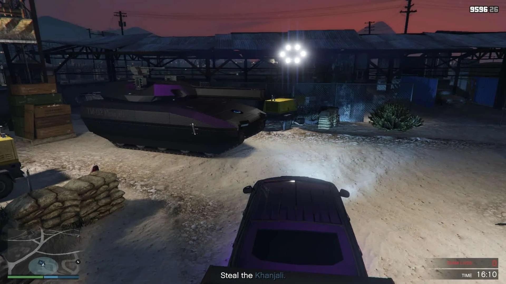 Khanjali tank at the test site