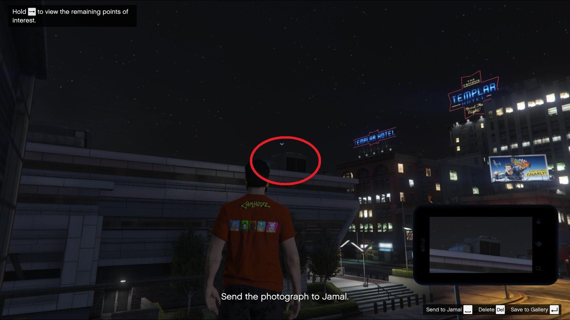 Taking a picture from slightly below also registers it.