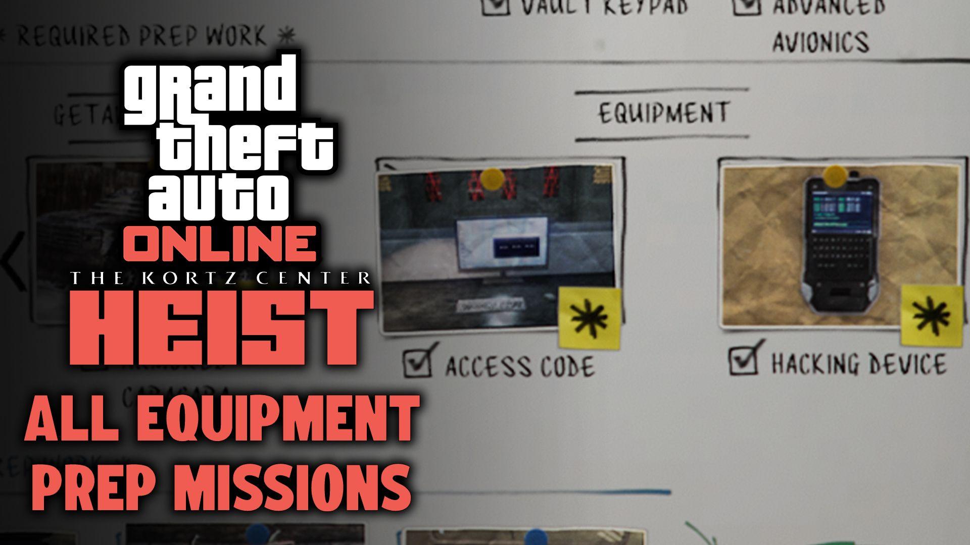 GTA Online Kortz Center Heist: All Equipment Prep Missions