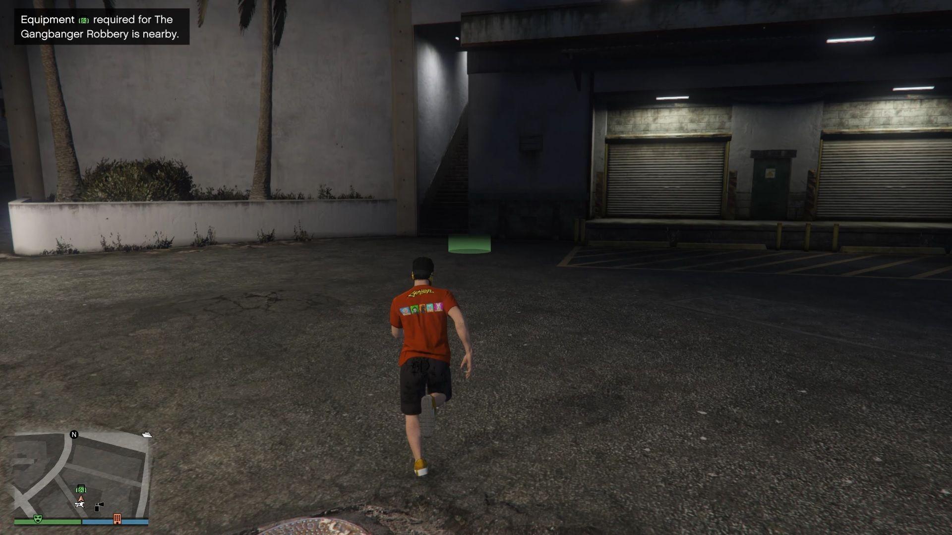 Walk up to the circle and interact with it to call Jamal to start the task.