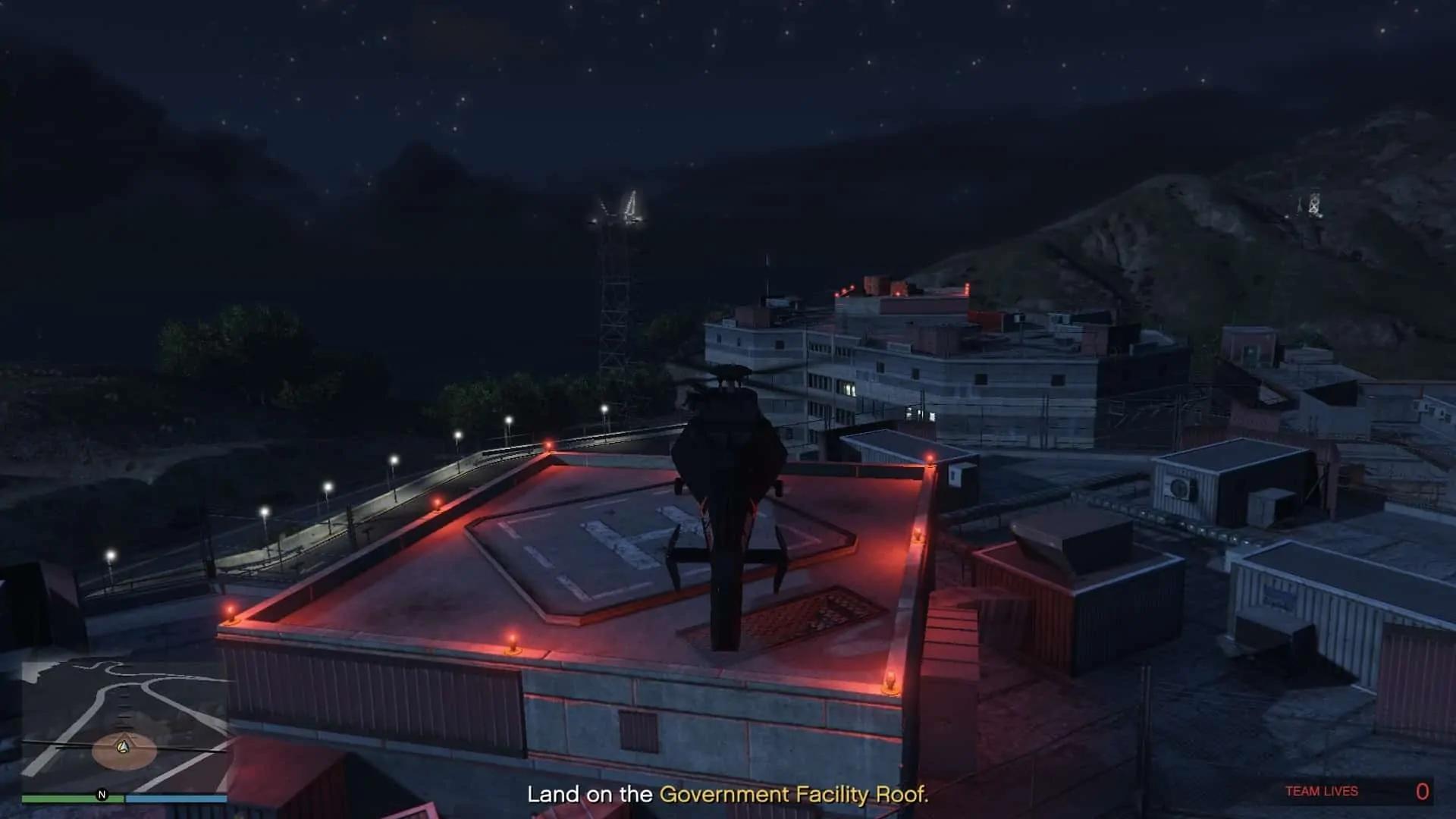 Landing on the roof of N.O.O.S.E HQ