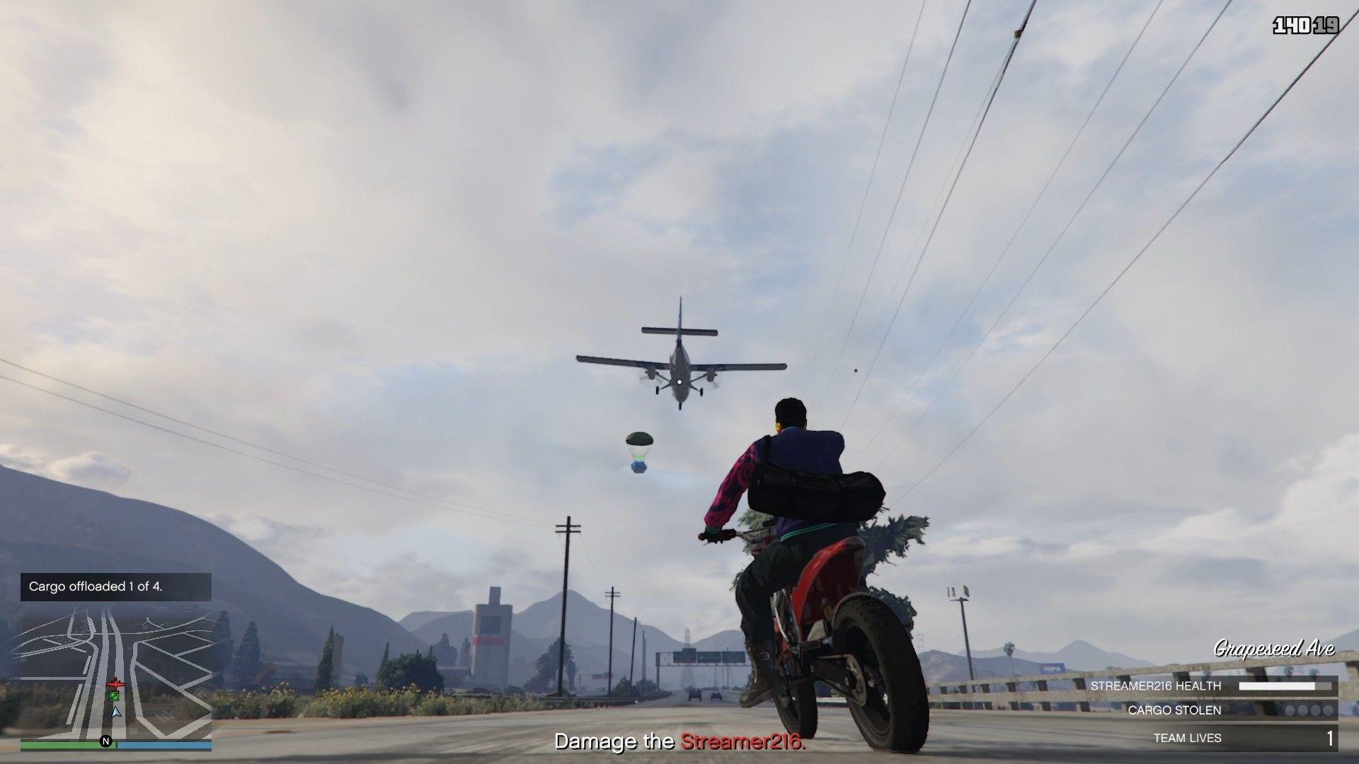 Damaging the plane for cargo.