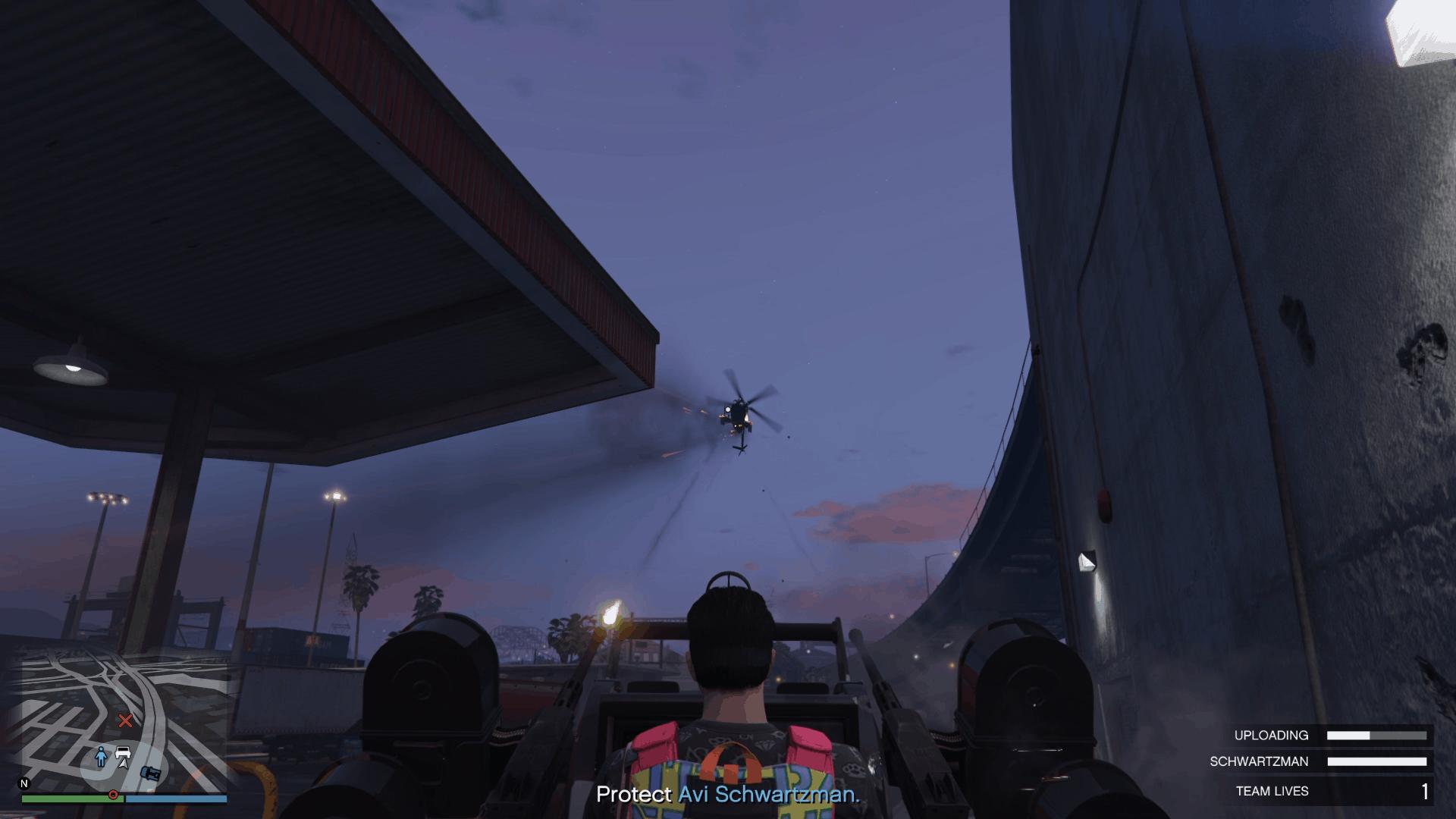 Destroying a chopper within a few shots of the AAG