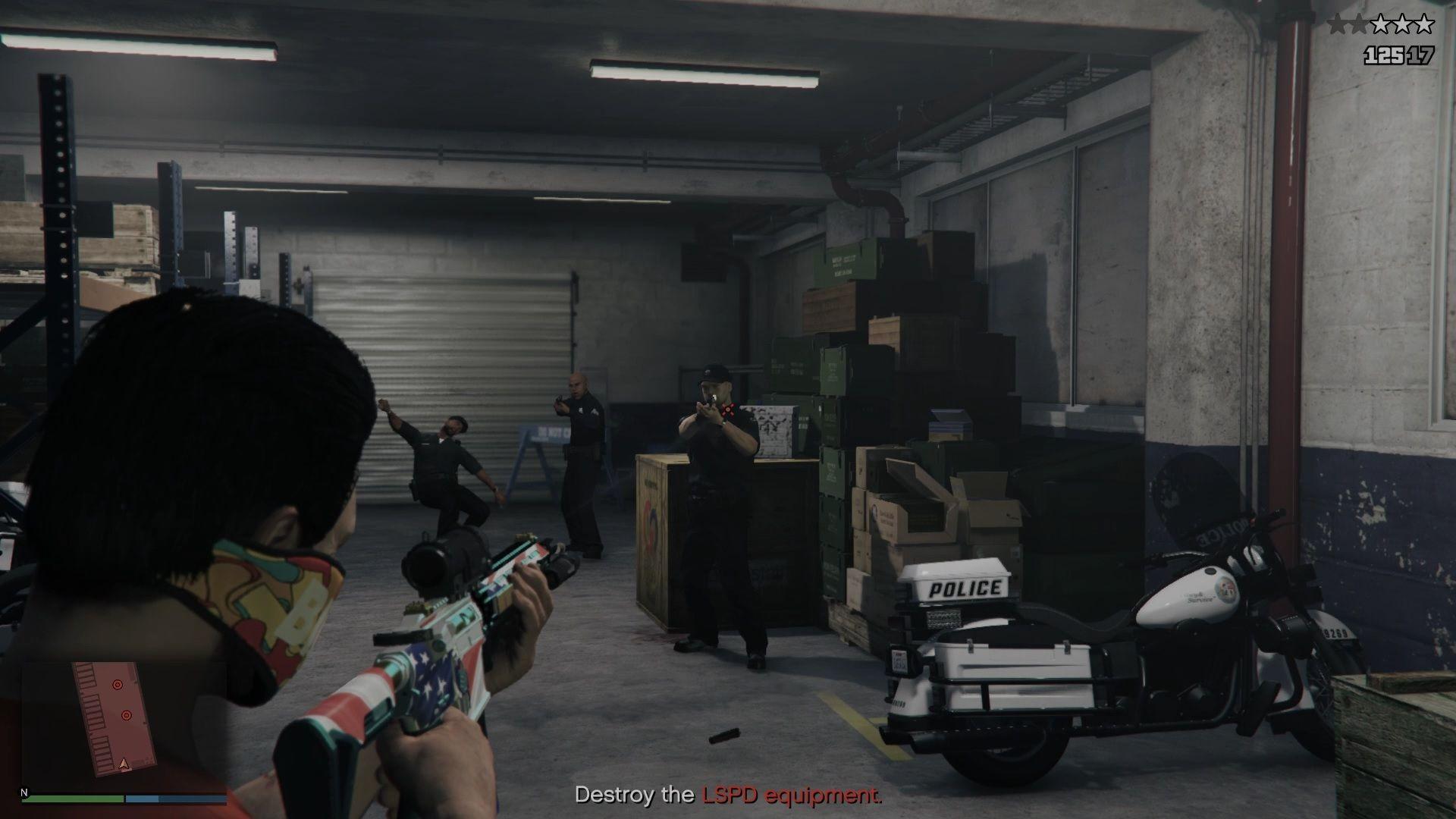 You will find three more cops inside the lockup.