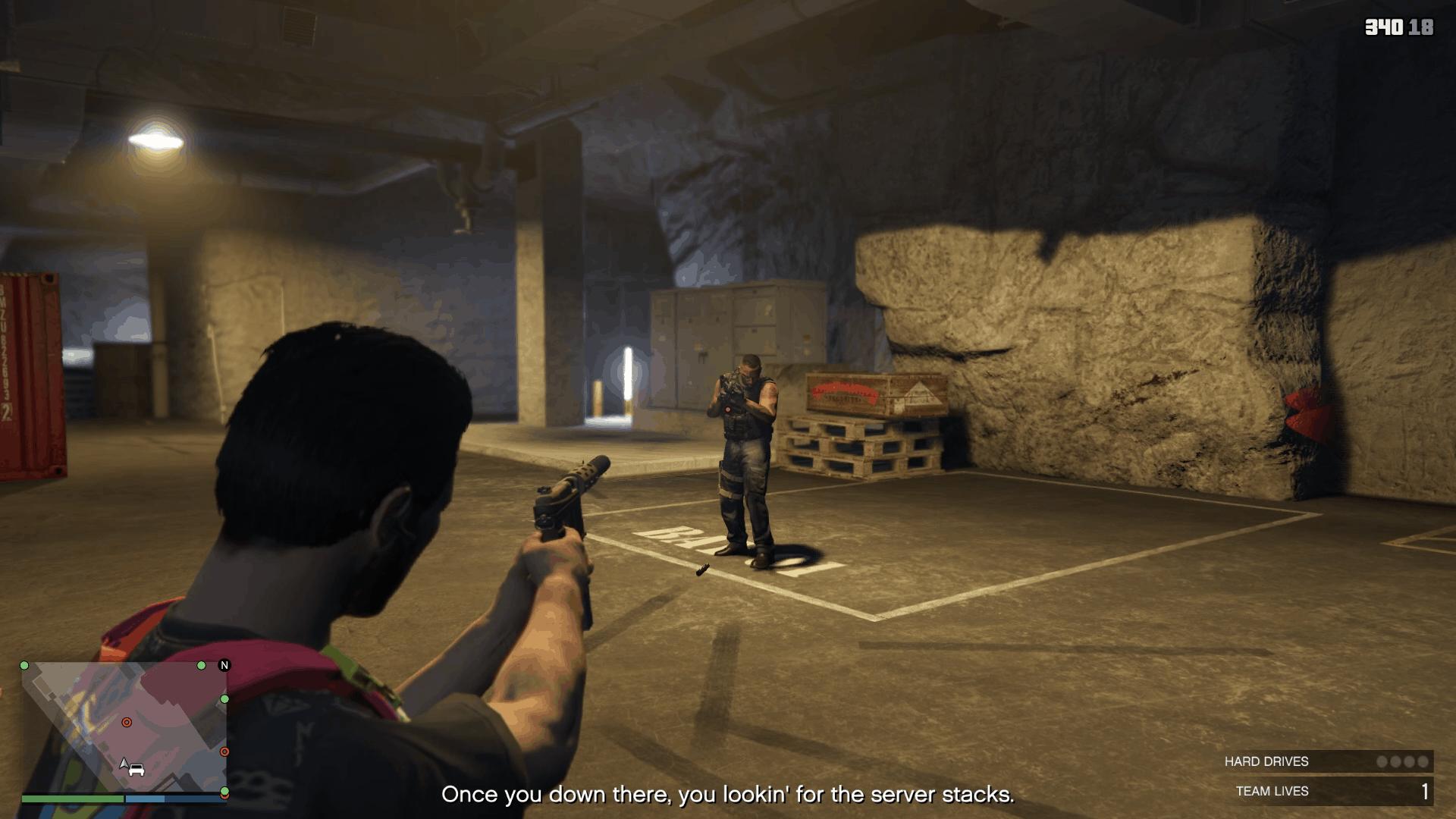 The first soldier you encounter as soon as you enter the bunker