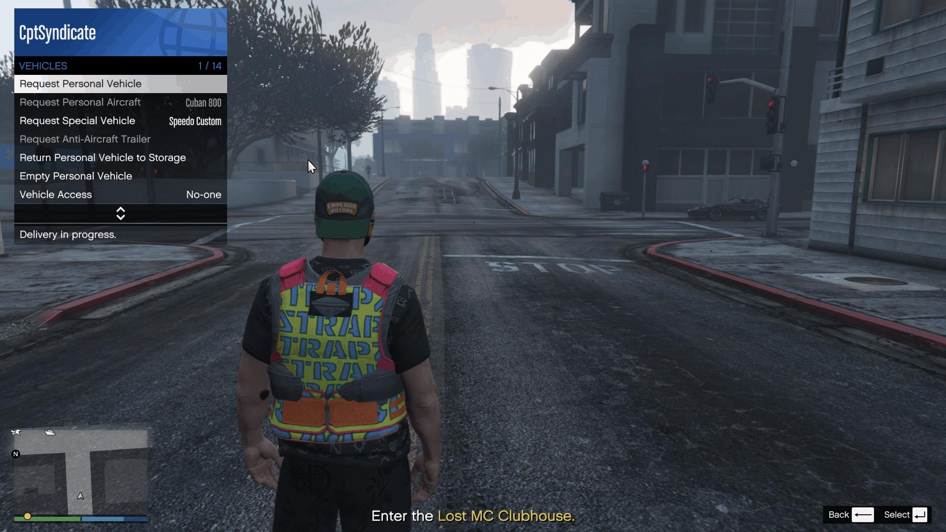 Calling in the personal vehicle