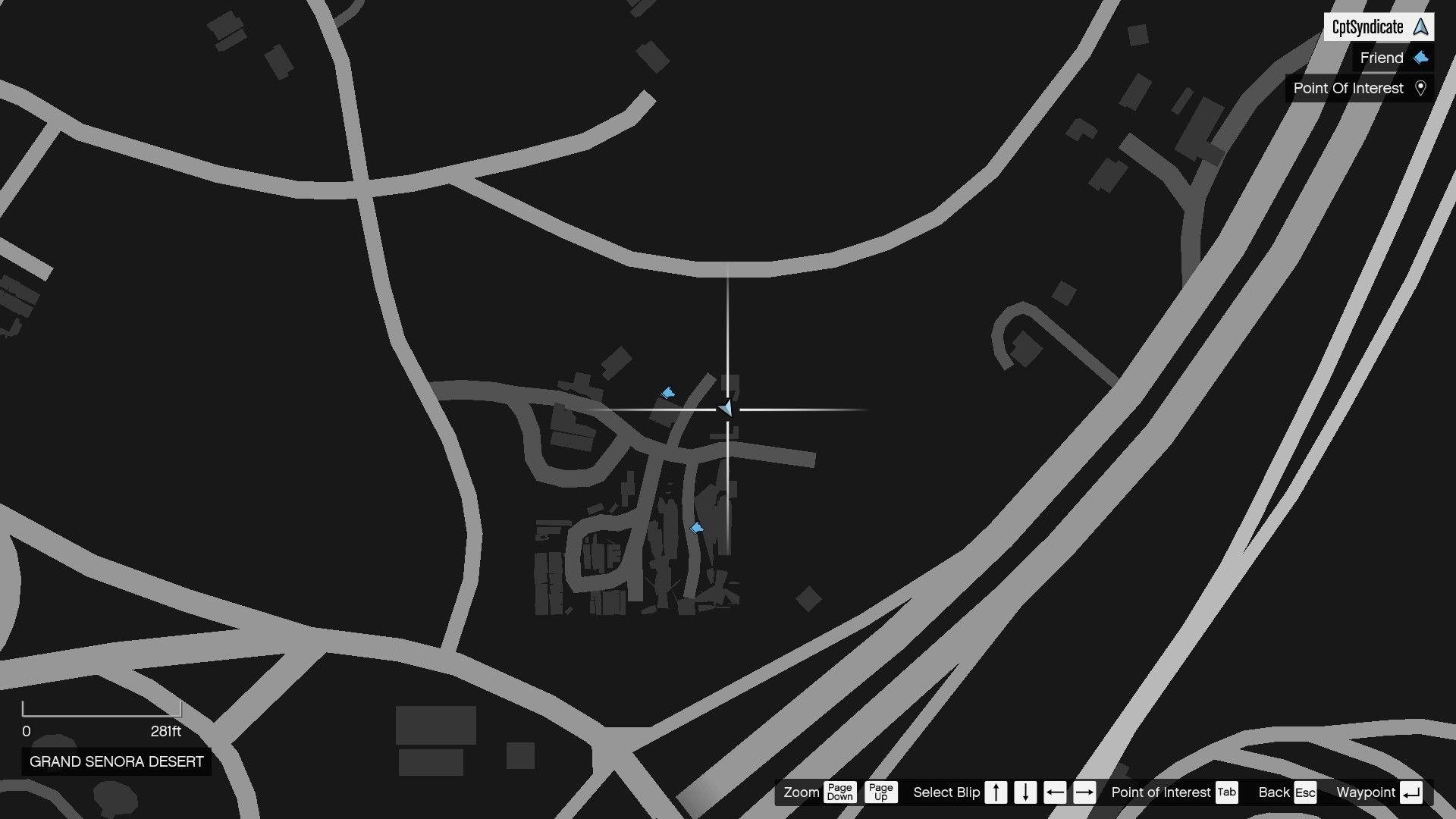 Military clue location on the map.