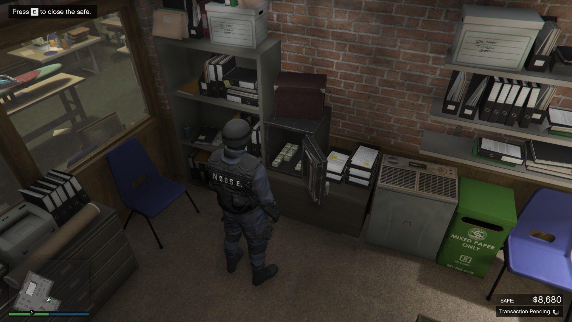 Garment Factory Office Safe.