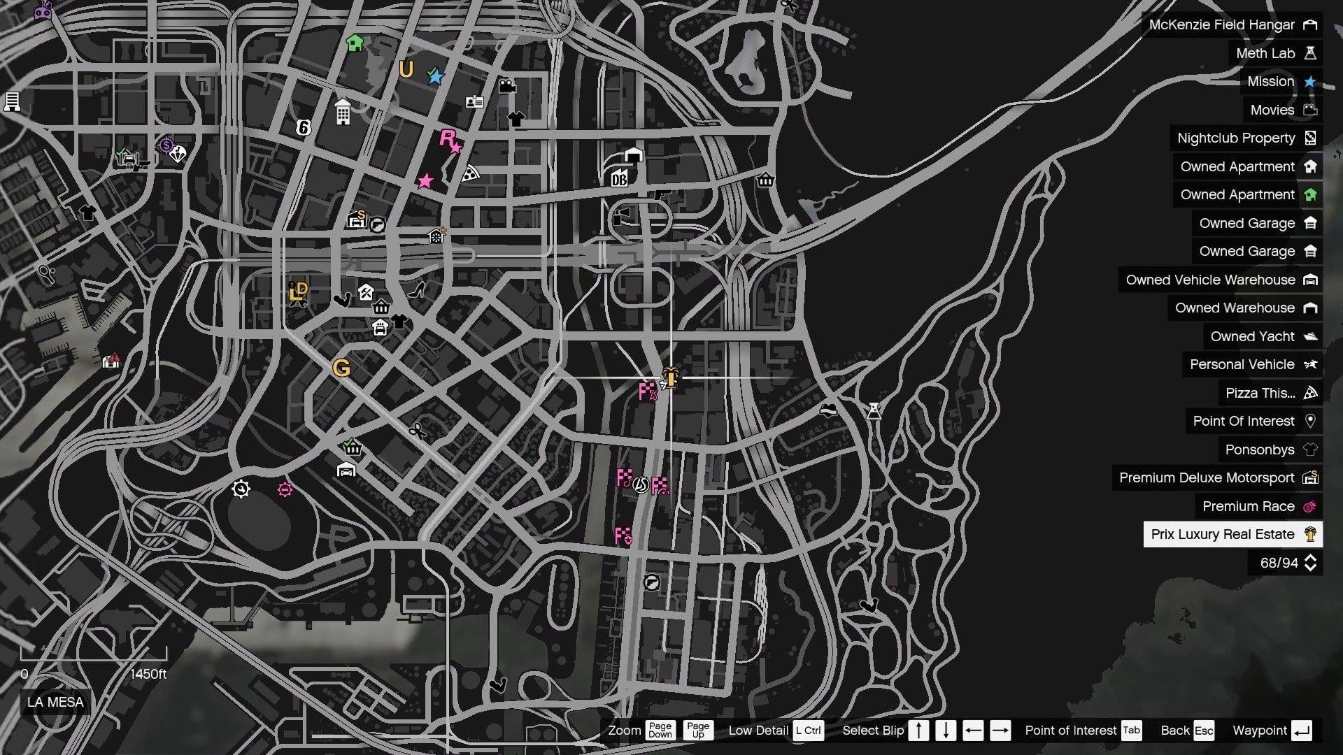 The location of the second New Listings Mission, Fixes and Fittings in GTA Online.