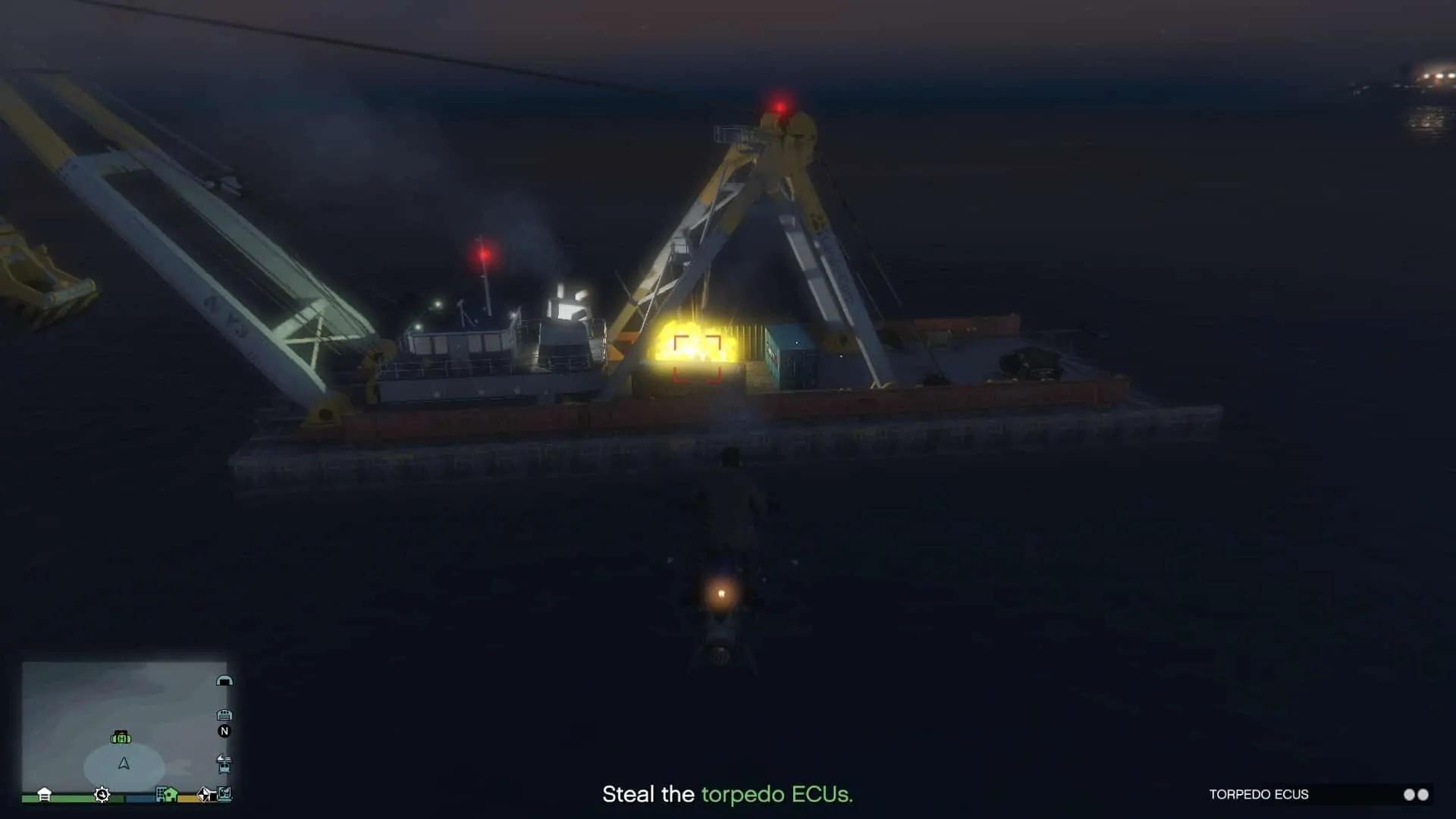 Killing the guards on the barge