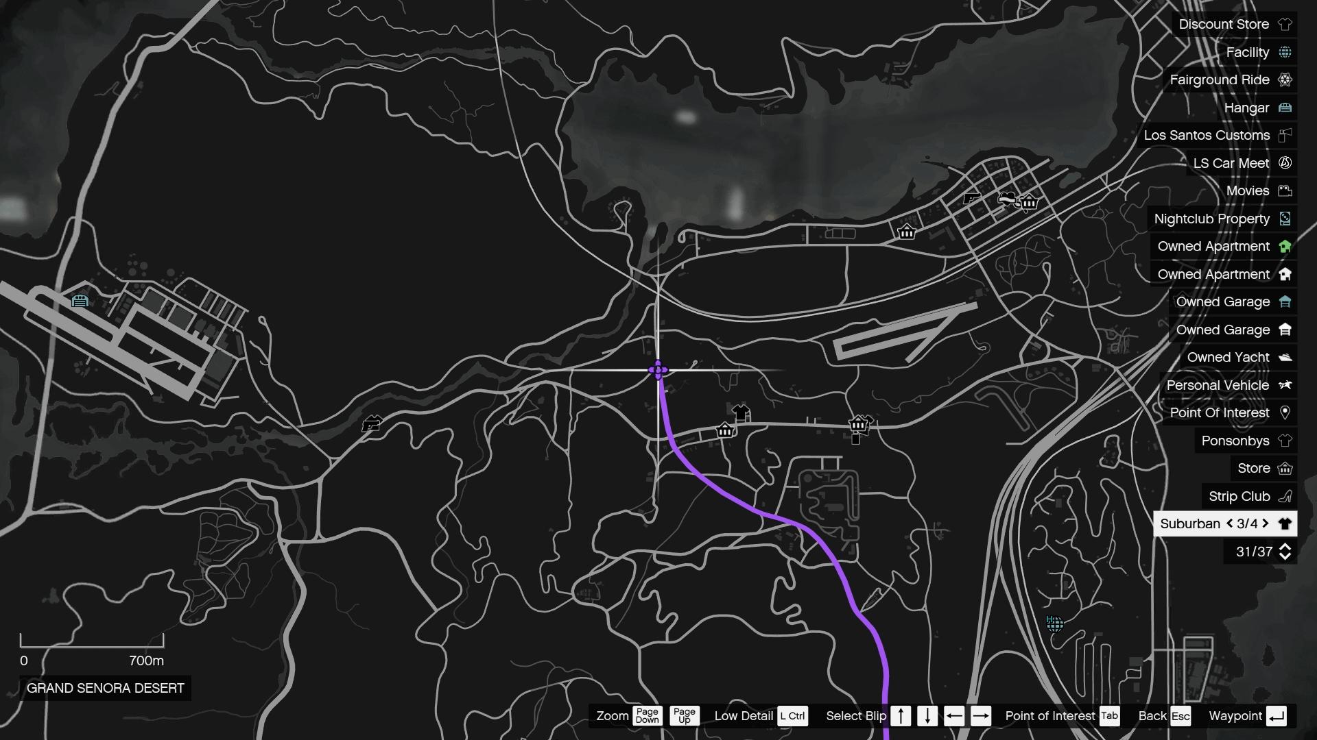 Truck cab drop-off point vicinity