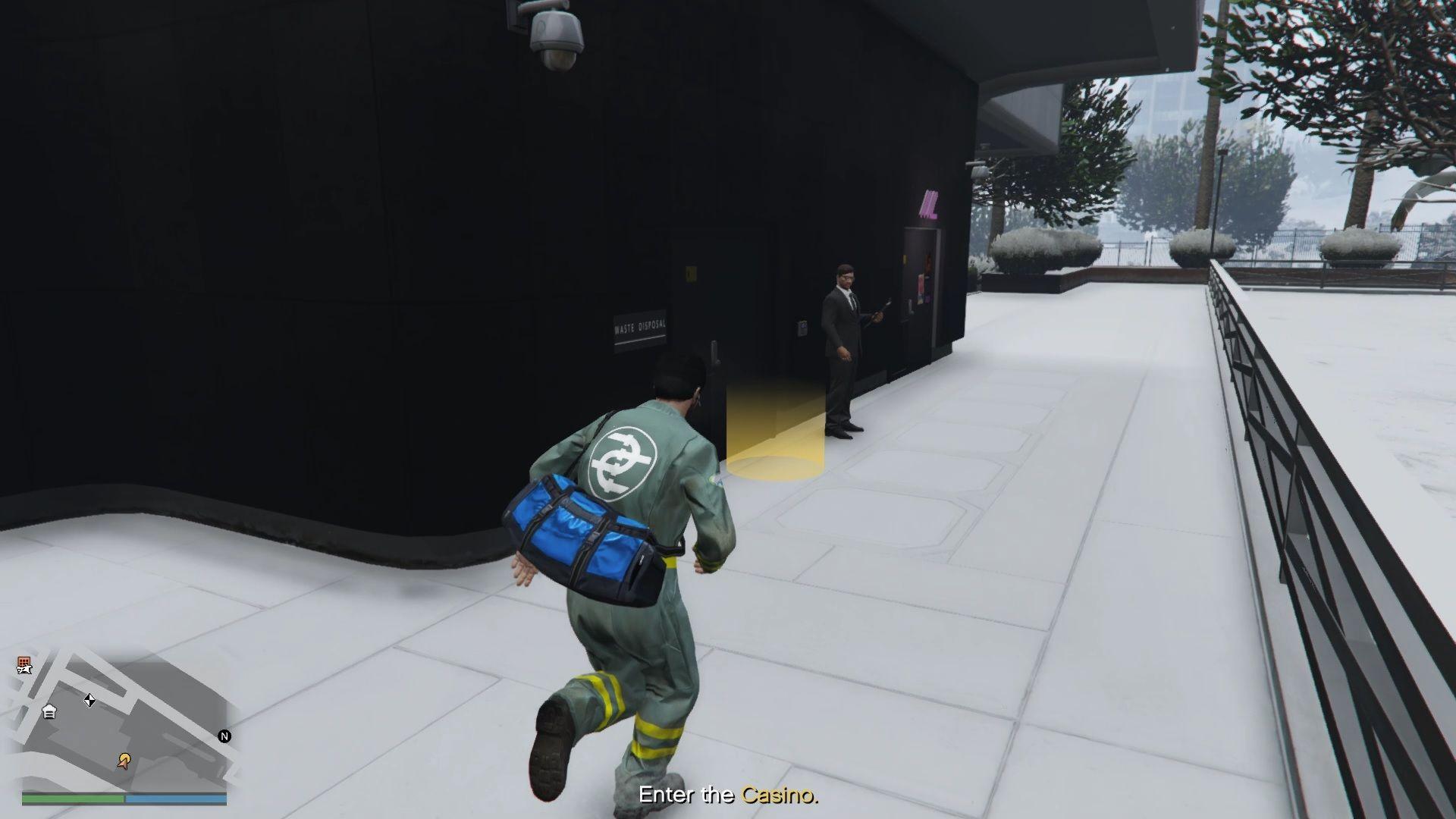 Waste disposal door.