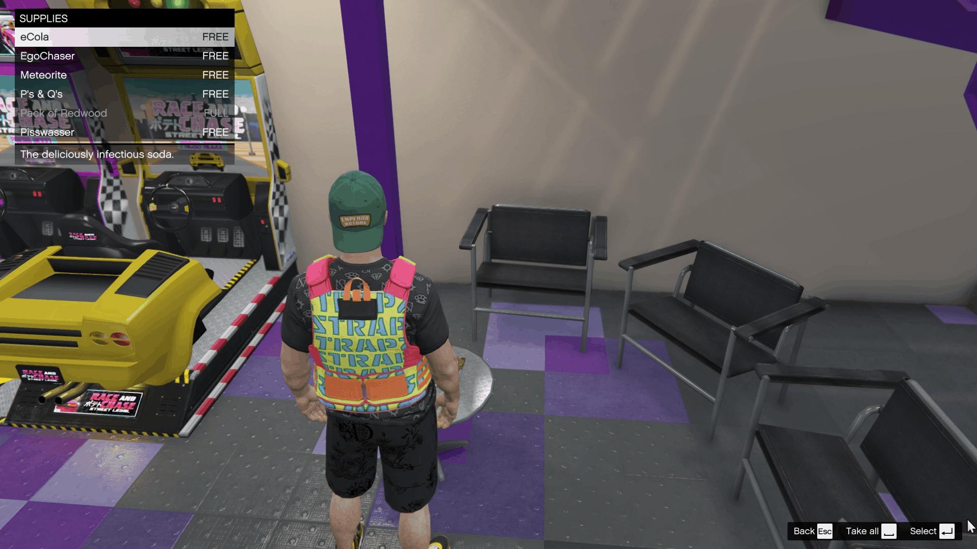 Snacks at the auto shop