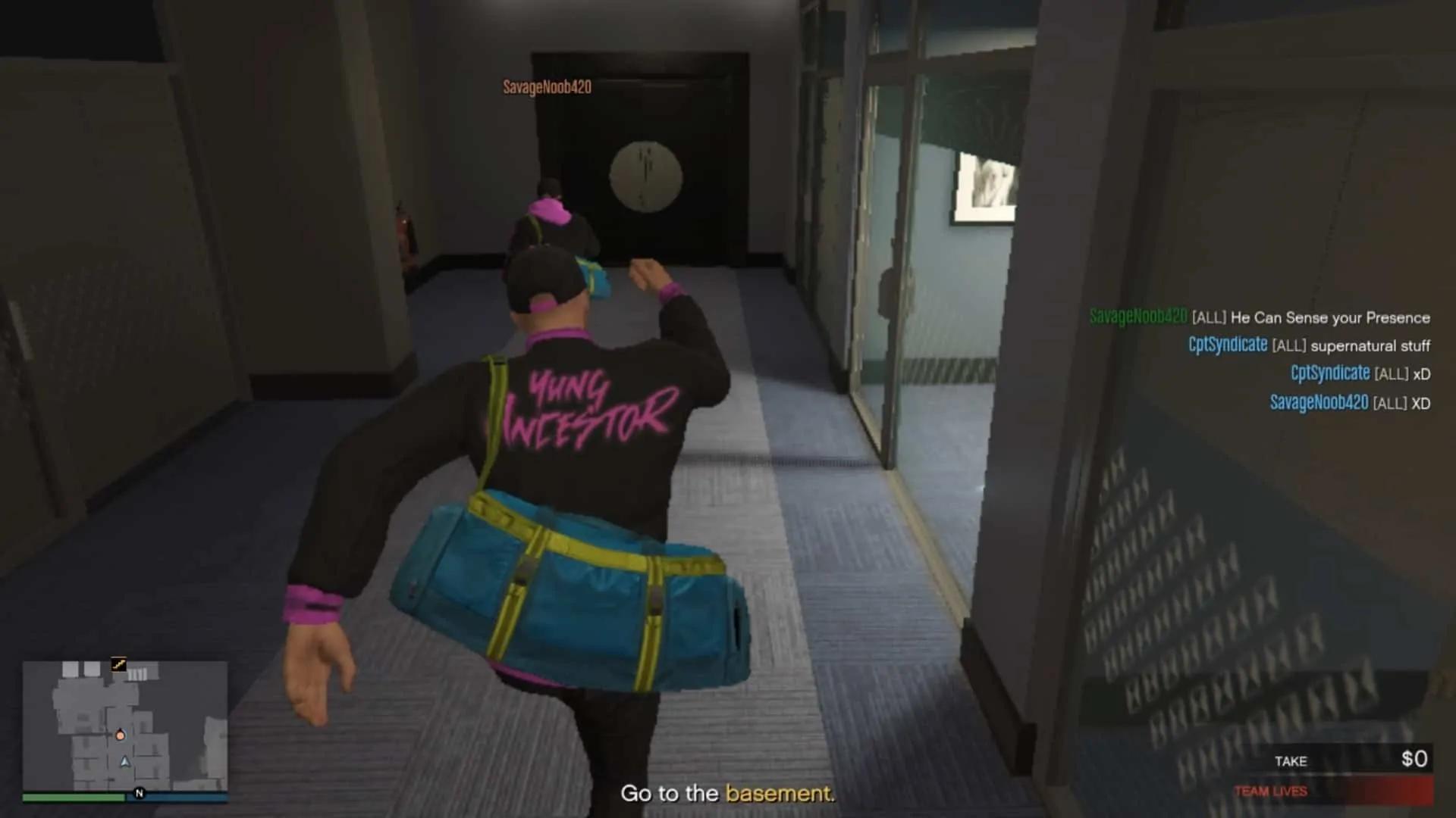 First double door at the end of the hallway after the cutscene ends