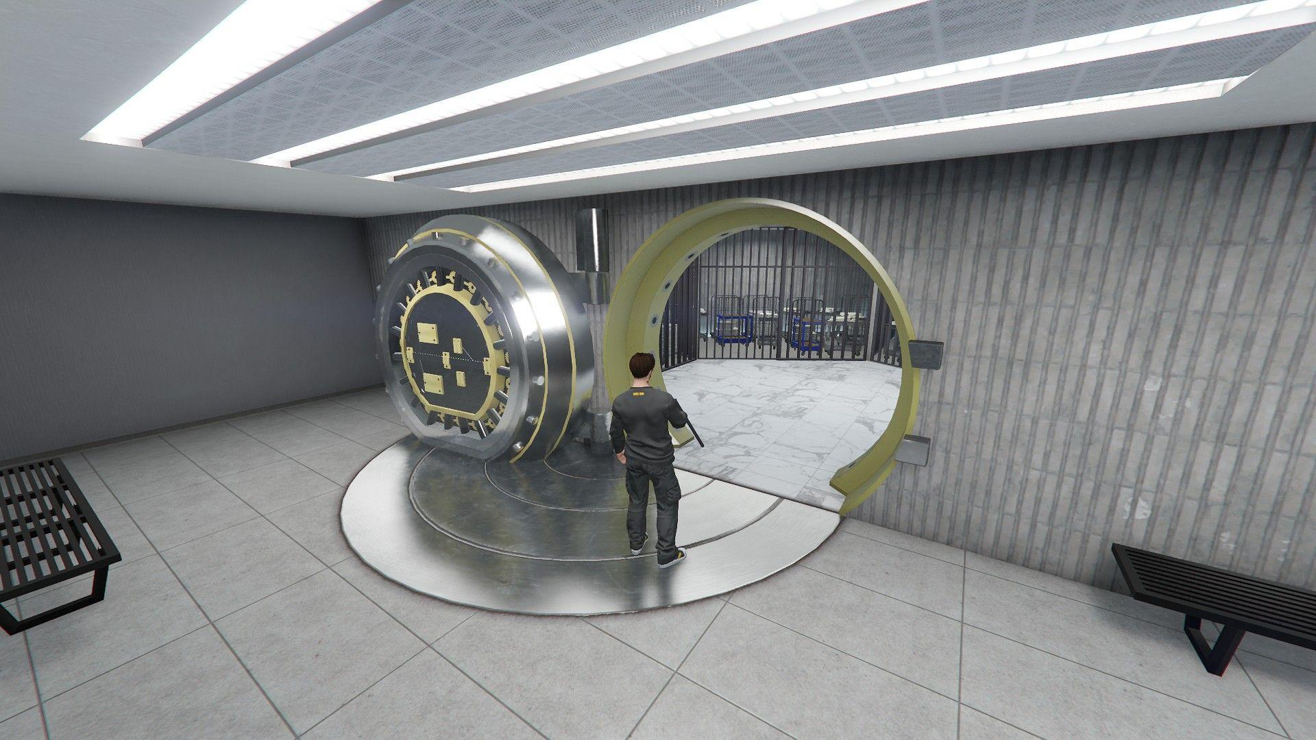 Vault room in the basement of the mansion.