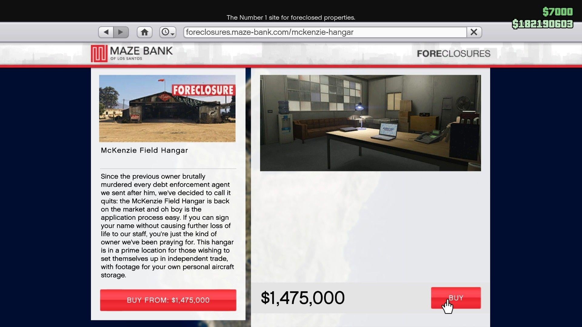 Purchasing the McKenzie Field Hangar from the website