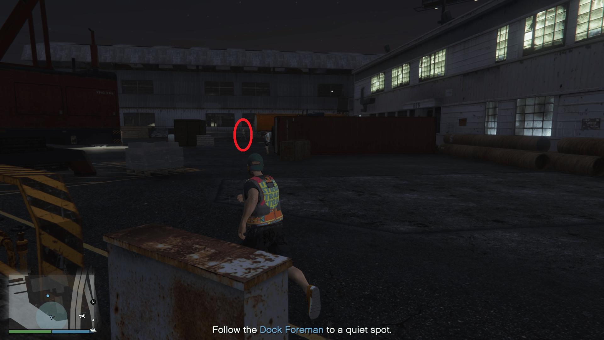 Following the dock foreman