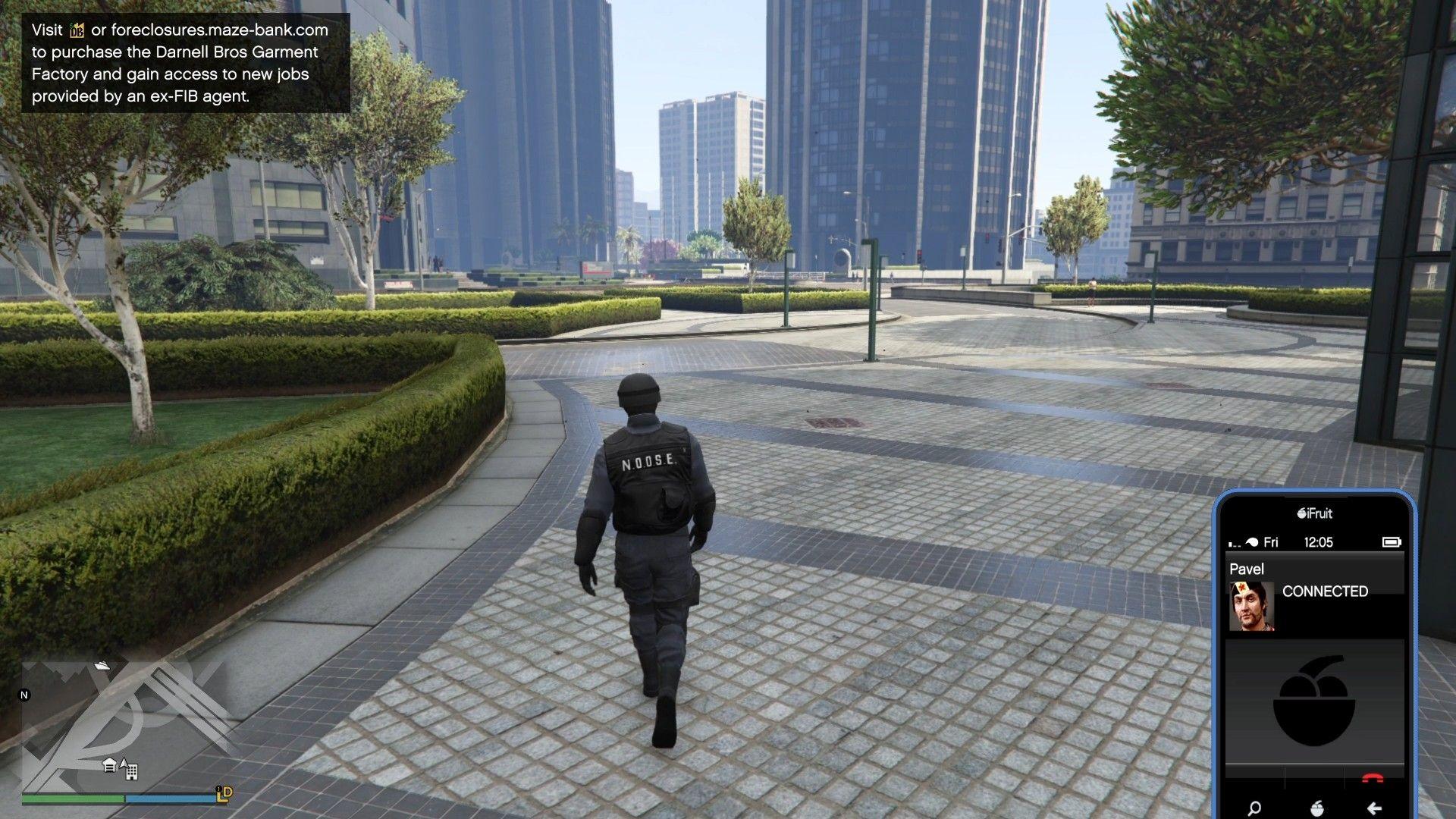 Pavel calling about the Darnell Bros. Garment Factory business.