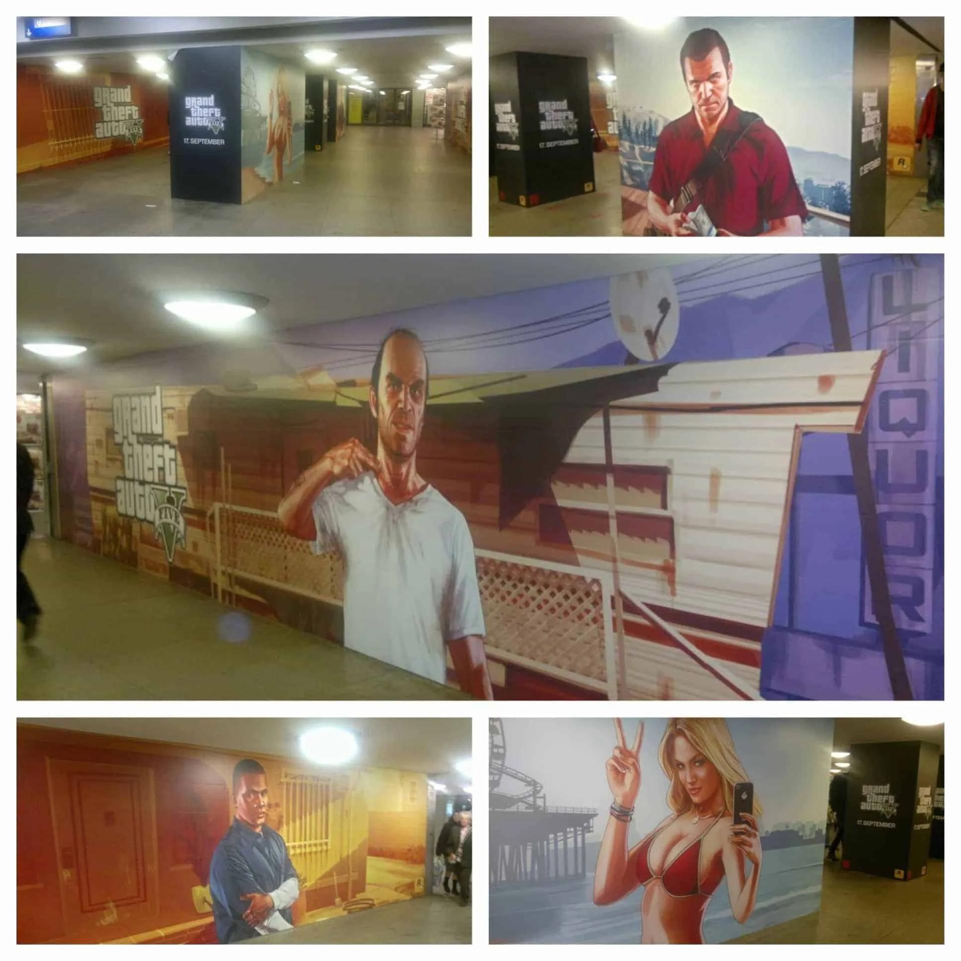 More GTA V Advertising in Hong Kong and Berlin