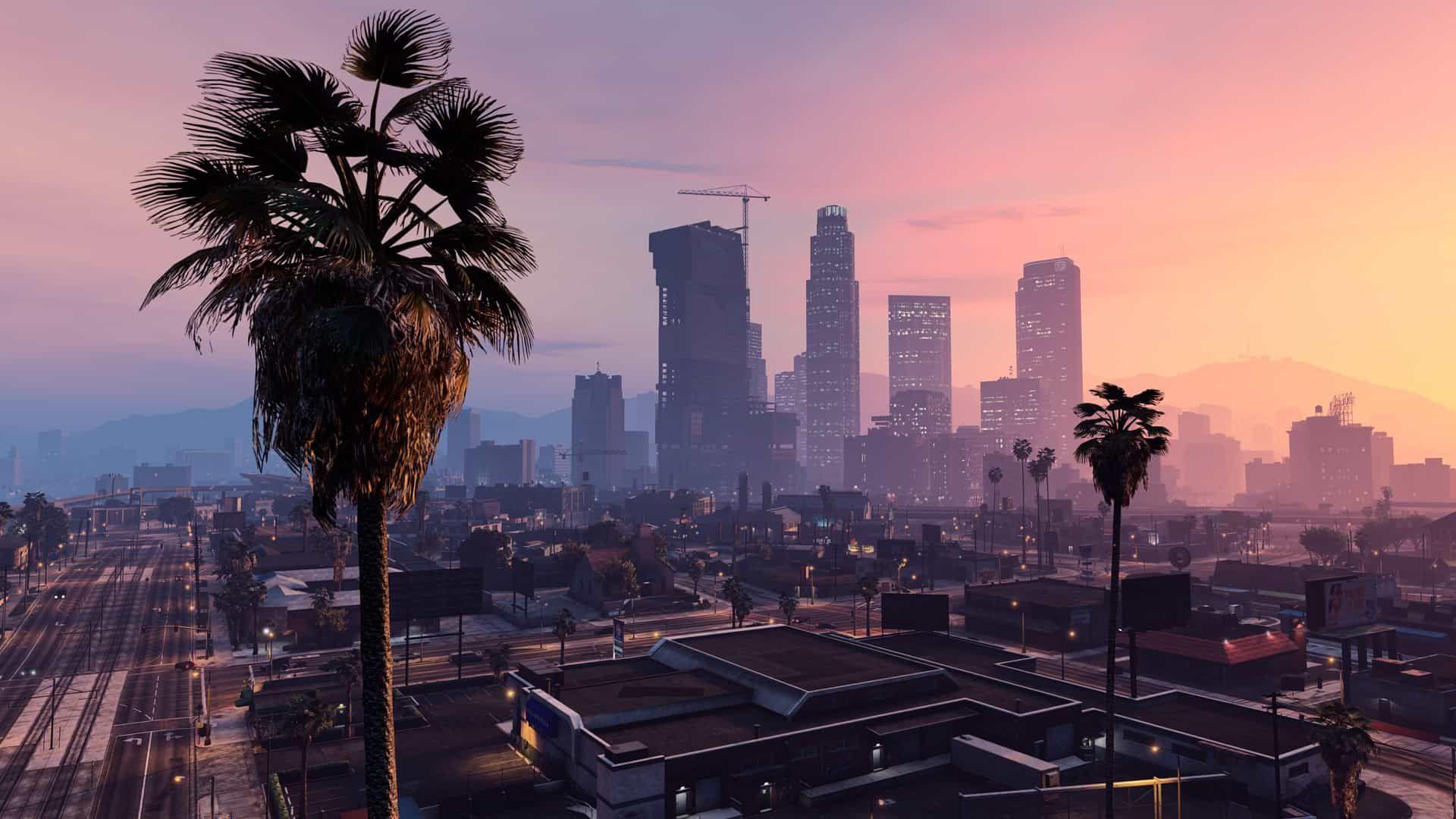 Los Santos, the main city of GTA V.