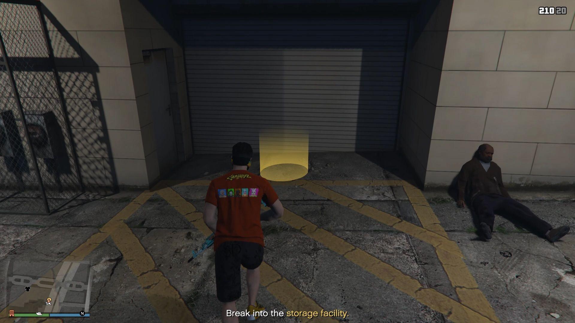 Storage facility entrance.