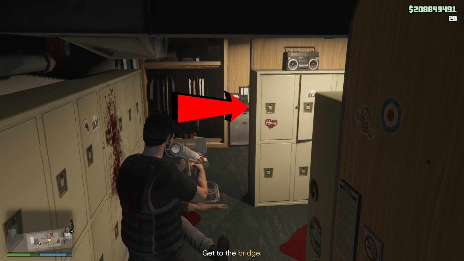 Turn right when coming from the mess hall for the third spawn location.