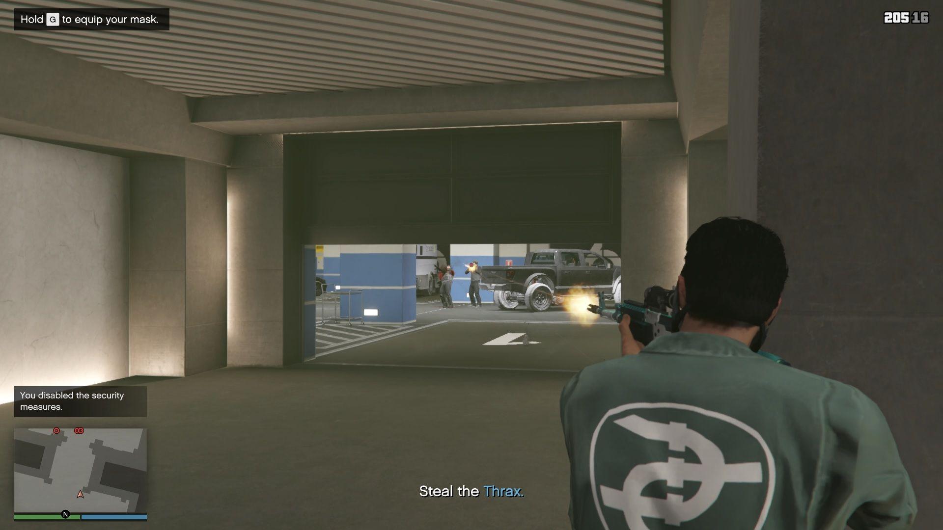 Make sure you kill all the guards before you steal the car.