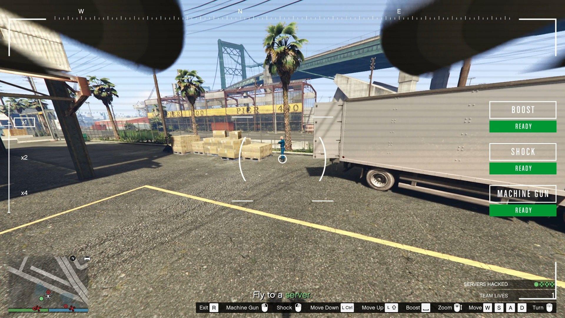 The guard on the southern side of the warehouse.