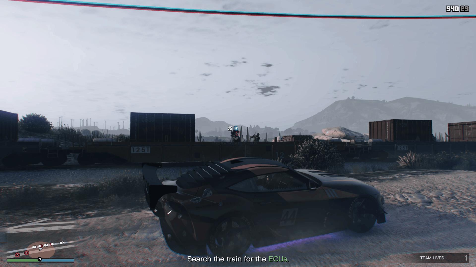 Eliminating all the Merryweather soldiers on the train