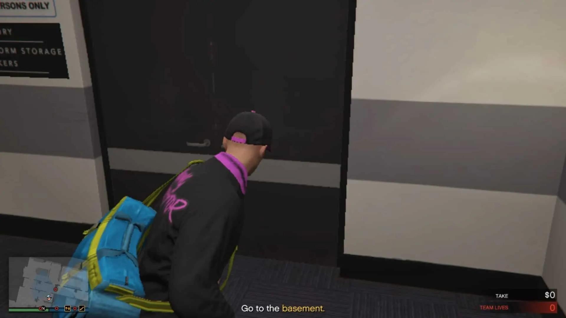 As you proceed forward this is the double door you will come across