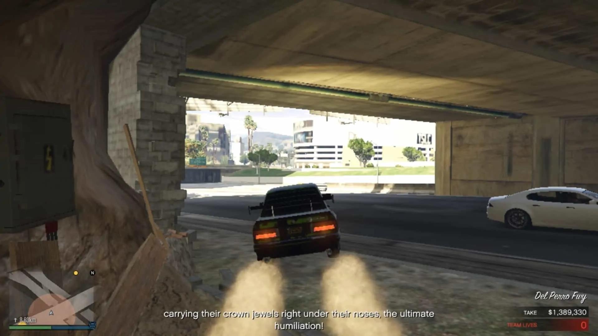 Coming out of the other side of the sewer tunnel