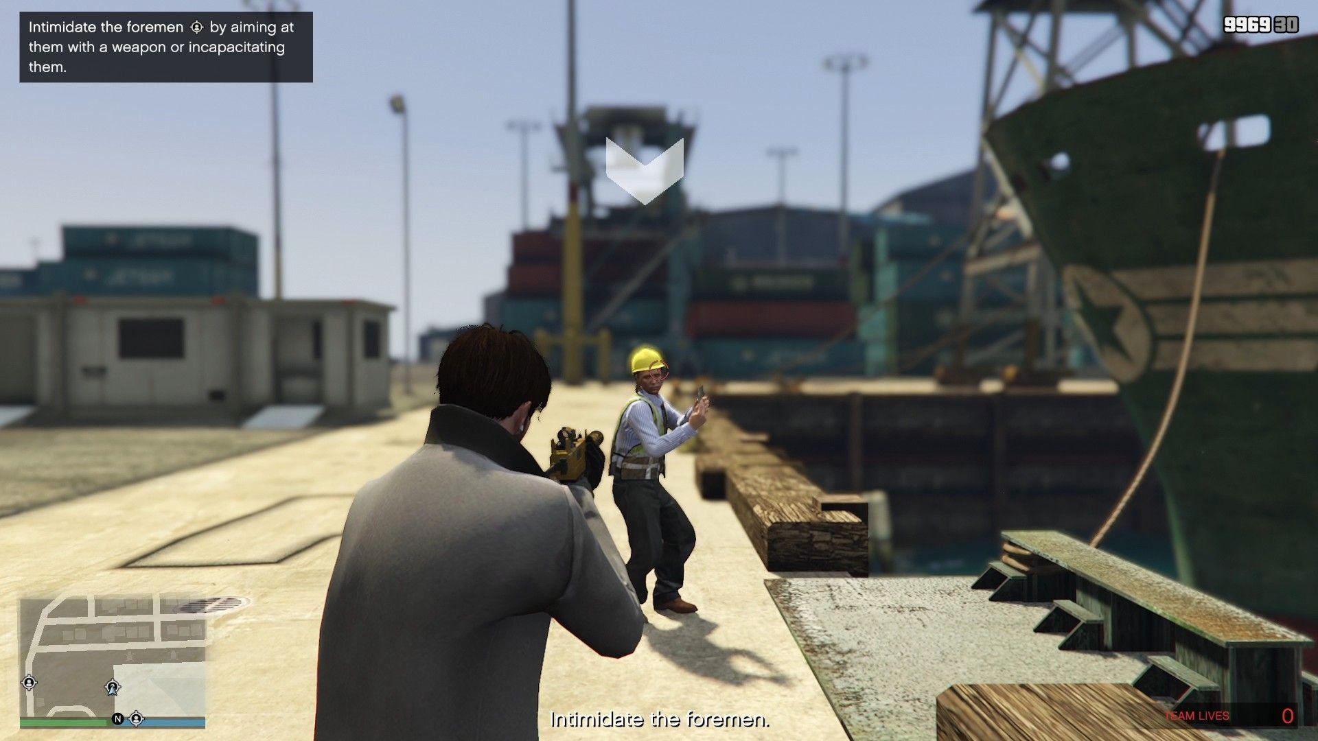 Get close for the game to register the "intimidation" mechanic.