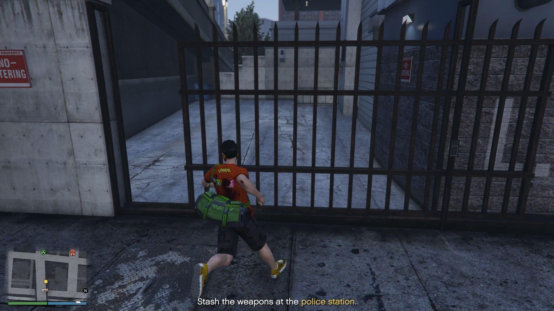 You're required to stash it under a dumpster next to the rear exit door.