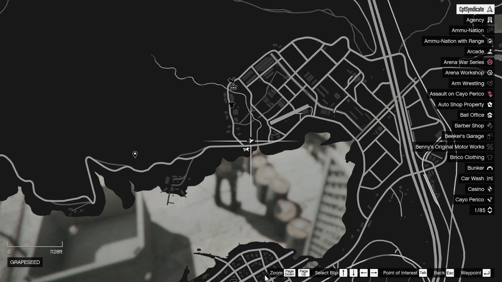 The map shows the location of the Yuanbao at the Alamo Fruit Market in Grapeseed.