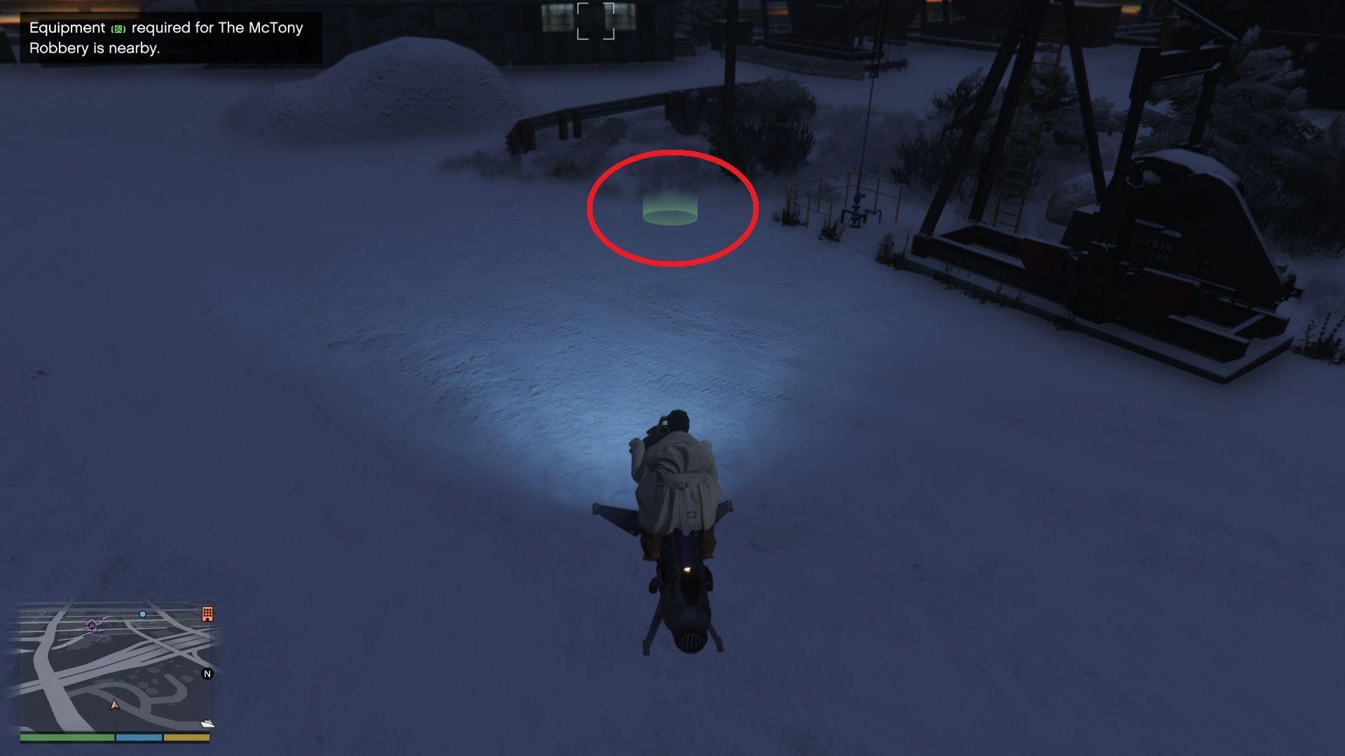 Walk up to the green marker, and you will get an option to interact with it to start the task.