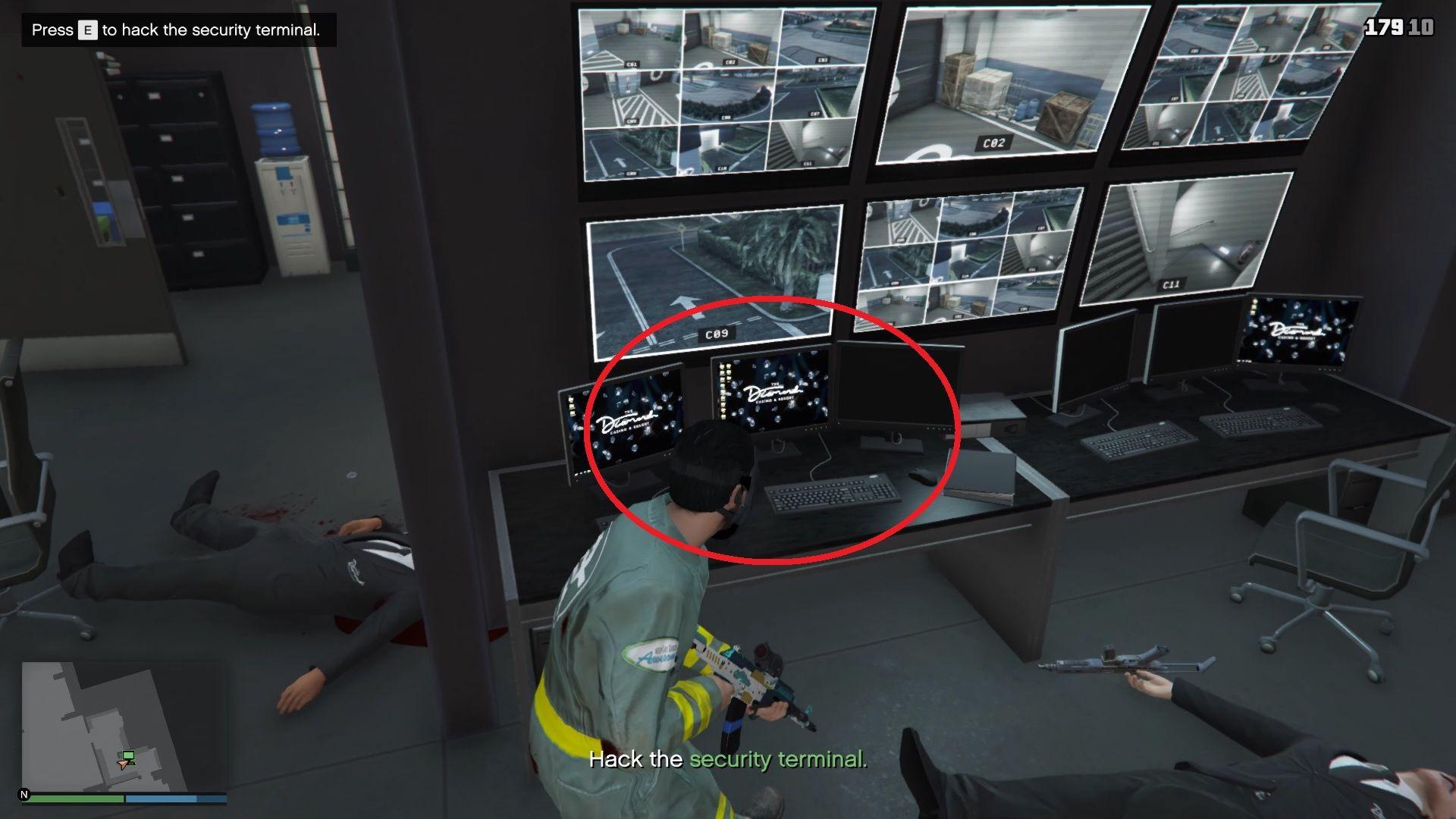 Security terminal you need to hack.